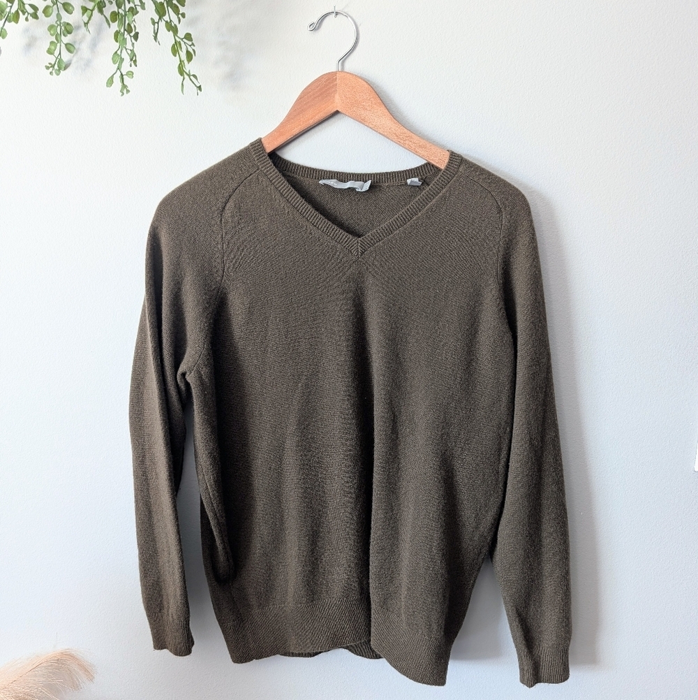 Vince Brown Cashmere Sweater Size Small